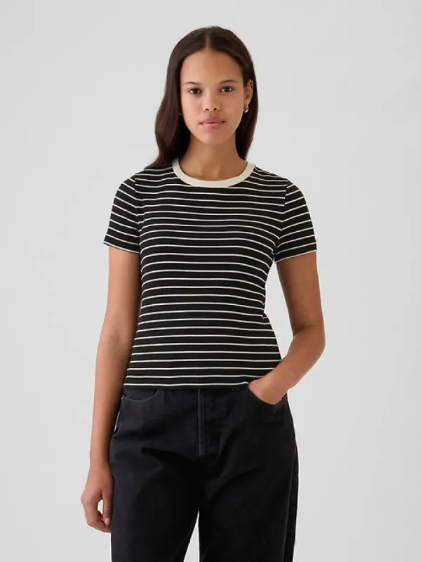 Modern Rib Cropped T-Shirt sold by GAP