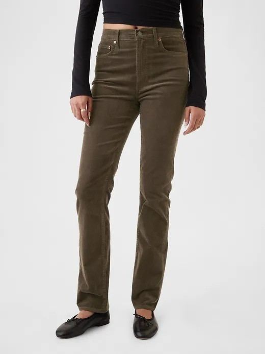 High Rise Corduroy Vintage Slim Pants sold by GAP product image thumbnail 2