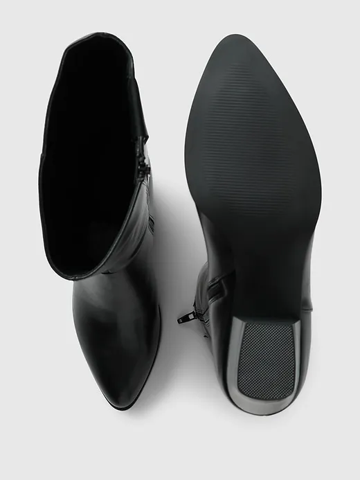 Vegan Leather Tall Heeled Boots sold by GAP product image thumbnail 3