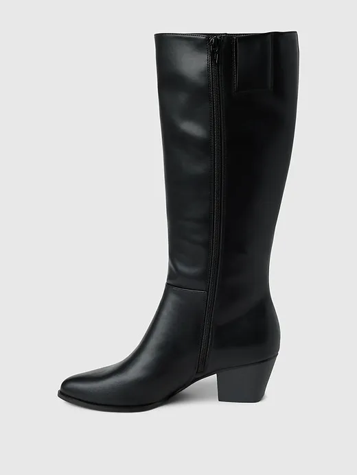 Vegan Leather Tall Heeled Boots sold by GAP product image thumbnail 5