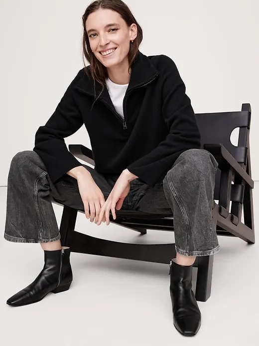 Cashmere Half-Zip Sweater sold by Banana Republic