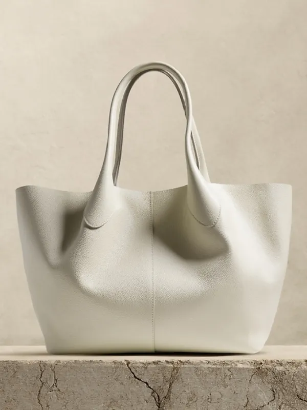 Everyday Italian Leather Tote sold by Banana Republic