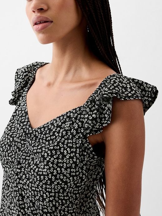 Floral Flutter Mini Dress sold by GAP product image thumbnail 4