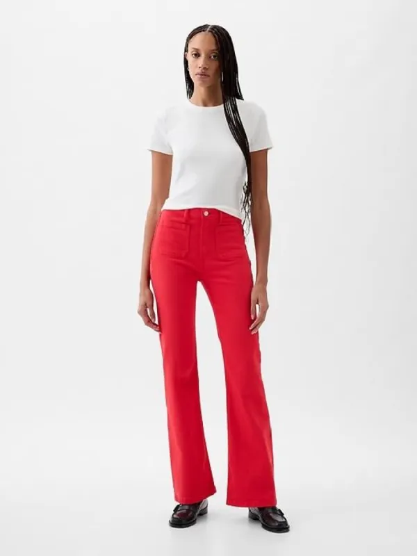 High Rise '70s Flare Jeans sold by GAP