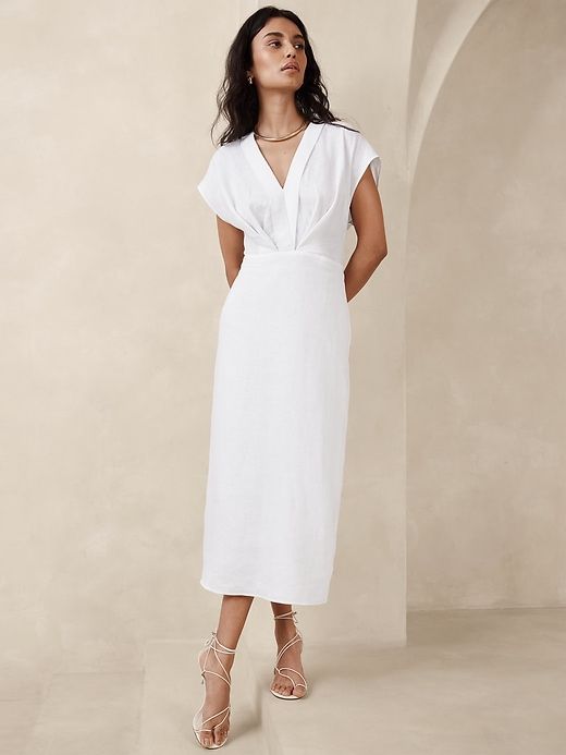 Mari Draped Maxi Dress sold by Banana Republic