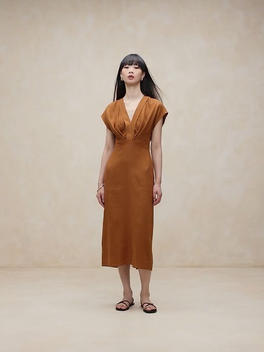 Mari Draped Maxi Dress sold by Banana Republic product image thumbnail 5