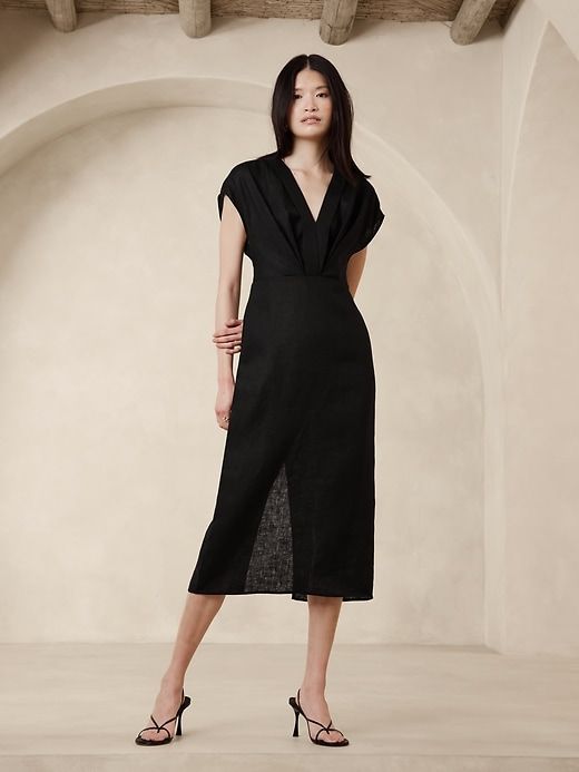 Mari Draped Maxi Dress sold by Banana Republic
