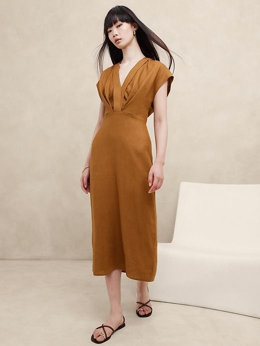 Mari Draped Maxi Dress sold by Banana Republic
