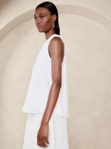 Pauline Linen Top sold by Banana Republic