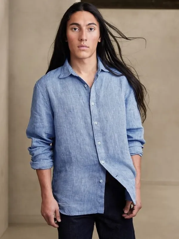 Castello Linen Shirt sold by GAP