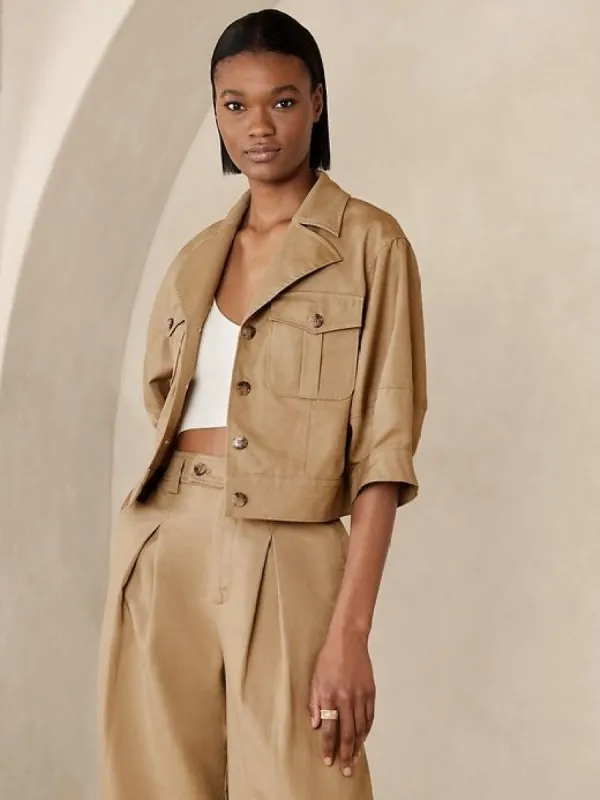 Cropped Expedition Blazer sold by GAP