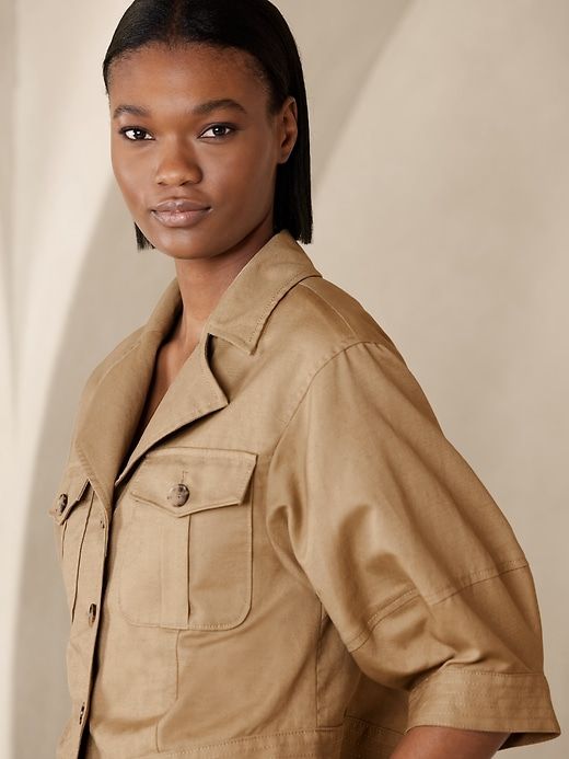 Cropped Expedition Blazer sold by GAP product image thumbnail 3