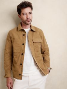 Stephan Shirt Jacket sold by Banana Republic