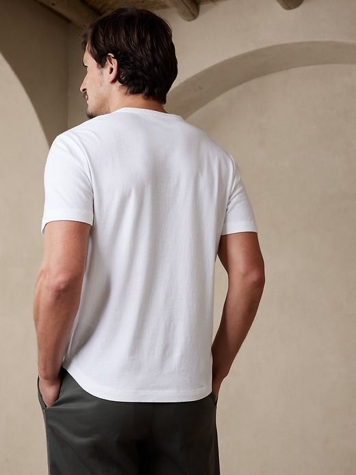 Soft Wash Henley T-Shirt sold by Banana Republic product image thumbnail 5
