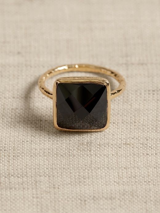 Square Facet Ring | Aureus + Argent sold by Banana Republic