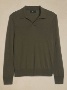 Stokke Cashmere-Silk Sweater Polo sold by Banana Republic