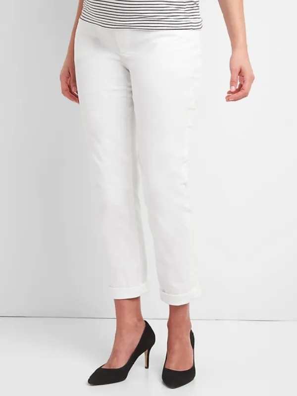 Maternity Full Panel Girlfriend Chinos sold by GAP