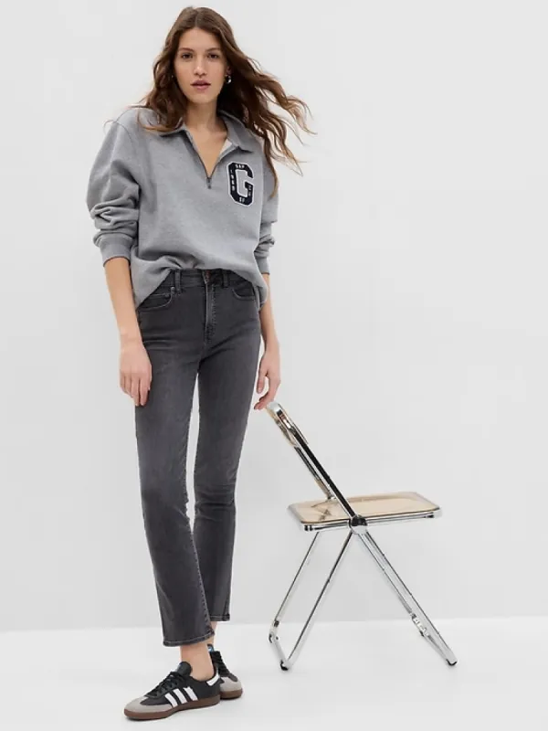 High Rise Classic Straight Jeans sold by GAP