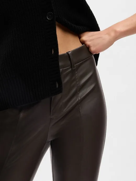 Mid Rise Vegan Leather Skinny Pants sold by GAP product image thumbnail 3
