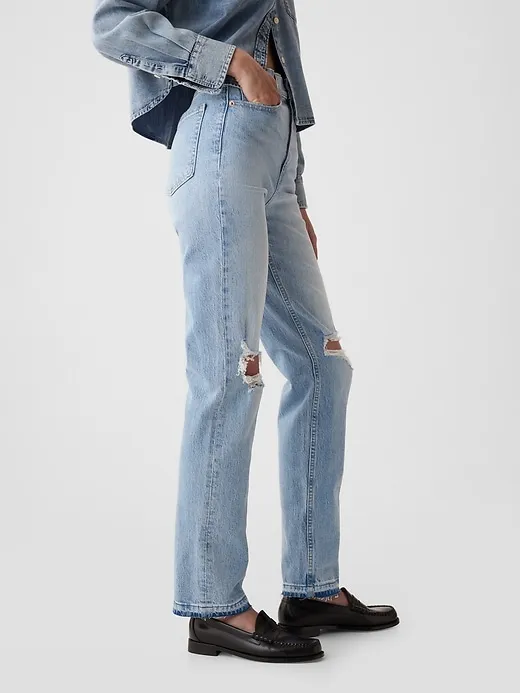 High Rise Cheeky Straight Jeans sold by GAP product image thumbnail 3