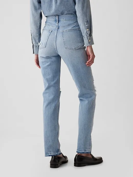 High Rise Cheeky Straight Jeans sold by GAP product image thumbnail 4