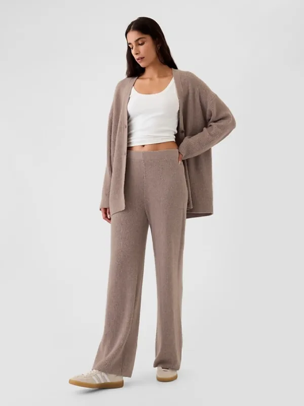 CashSoft Shaker-Stitch Sweater Pants sold by GAP