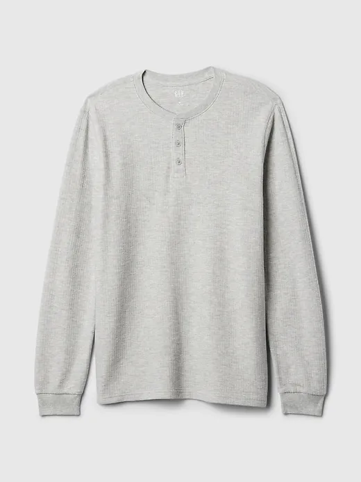 Rib Henley PJ Shirt sold by GAP product image thumbnail 3