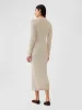 CashSoft Rib Midi Polo Sweater Dress sold by GAP