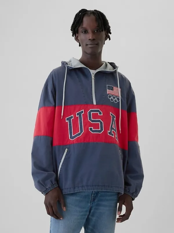 Team USA Oversized Anorak Jacket sold by GAP