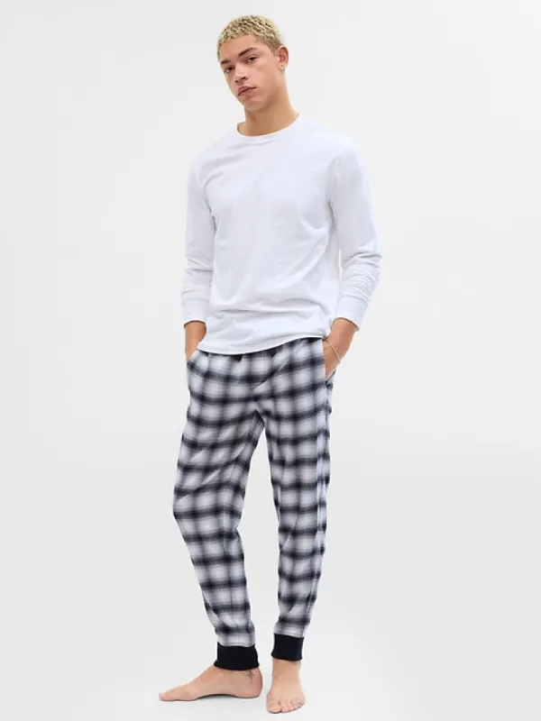 Flannel PJ Joggers sold by GAP