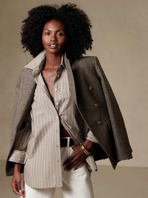 The Petite Oversized Shirt sold by Banana Republic