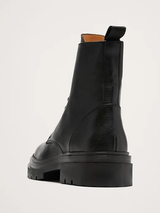 Italian Leather Combat Boot sold by Banana Republic product image thumbnail 4