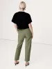 High-Rise Slim Barrel Utility Cropped Chino sold by Banana Republic