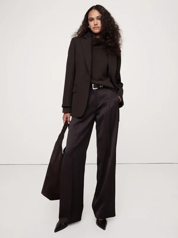 Oversized Midweight Cashmere Turtleneck Sweater sold by Banana Republic