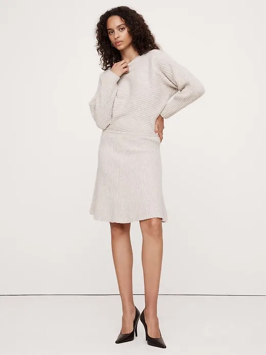 Dolman Ribbed Mini Sweater Dress sold by Banana Republic