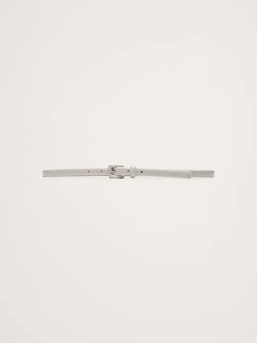 Embossed Leather Skinny Belt sold by Banana Republic