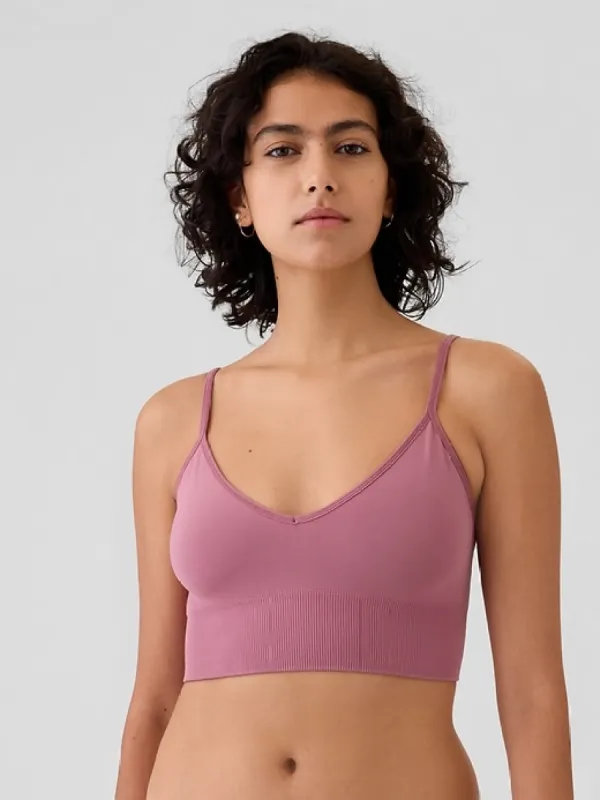 Seamless Plunge Bralette sold by GAP