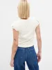 Essential Rib Ruched T-Shirt sold by GAP