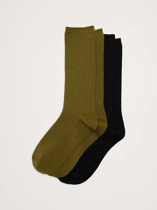 Breathe Merino Sock 2-Pack sold by Banana Republic