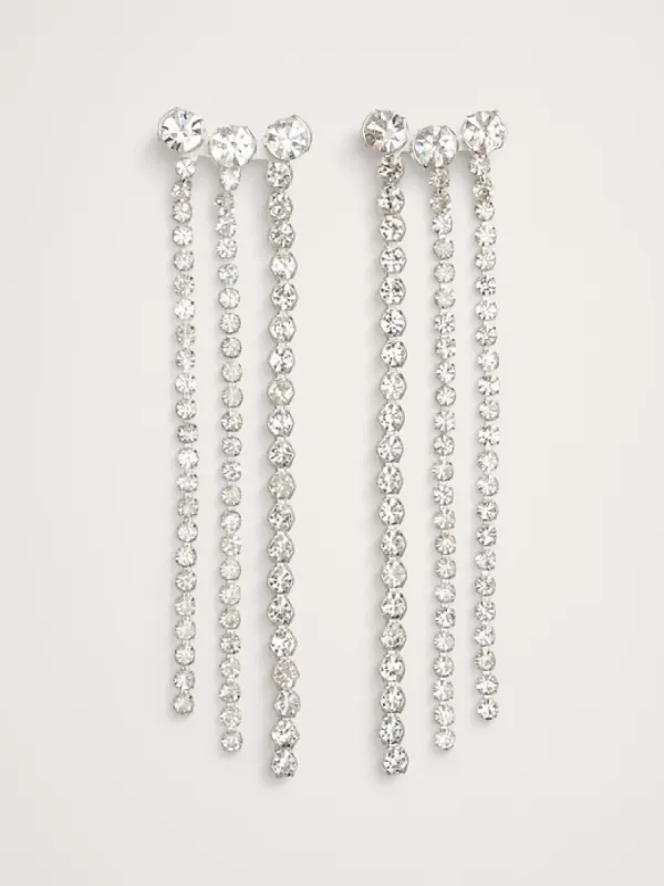 Crystal Fringe Earrings sold by Banana Republic