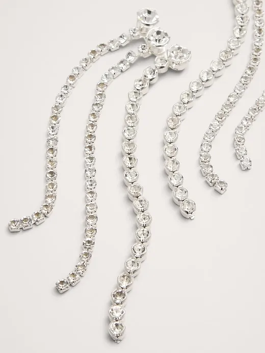 Crystal Fringe Earrings sold by Banana Republic product image thumbnail 2