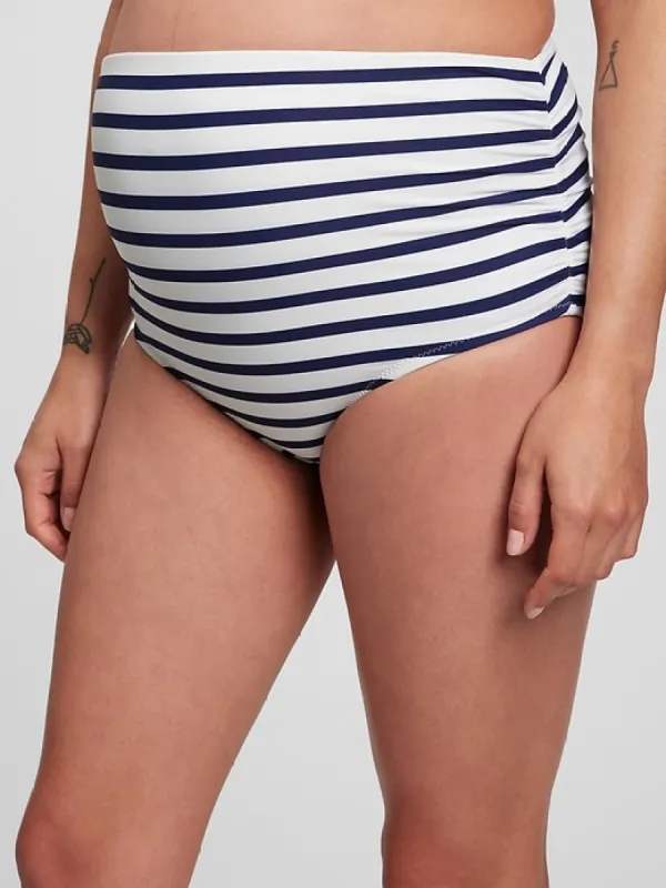 Maternity Recycled Gathered Swim Bottom sold by GAP