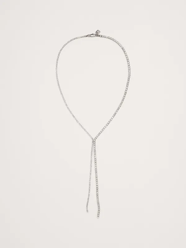 Crystal Lariat Necklace sold by Banana Republic