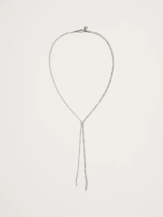 Crystal Lariat Necklace sold by Banana Republic