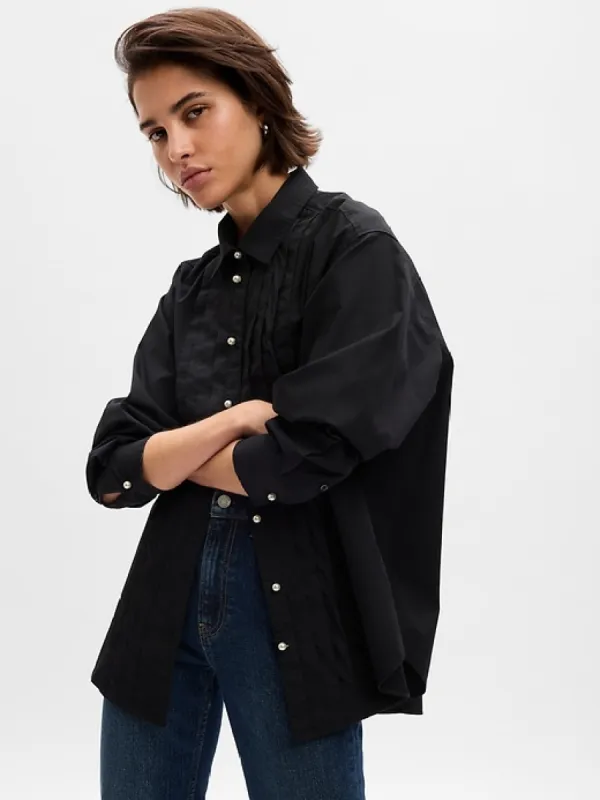 Organic Cotton Pearl Big Shirt sold by GAP