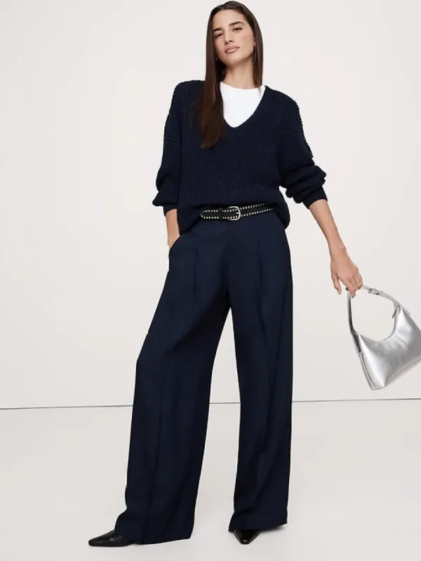 Ultra High-Rise Wide-Leg Pant sold by Banana Republic