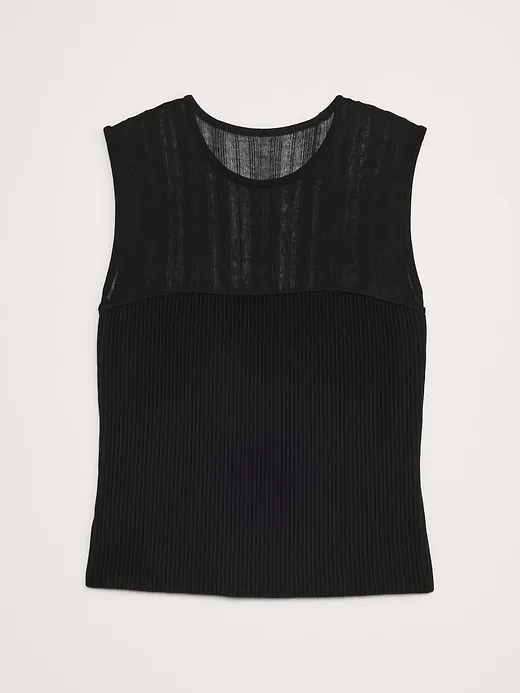 Sculpted Ribbed Top sold by Banana Republic product image thumbnail 4