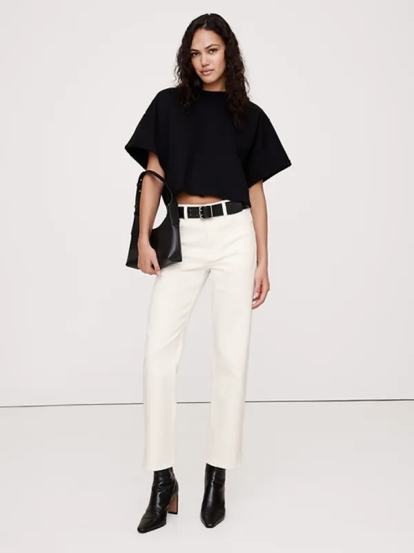 High-Rise Straight Ankle Jean sold by Banana Republic