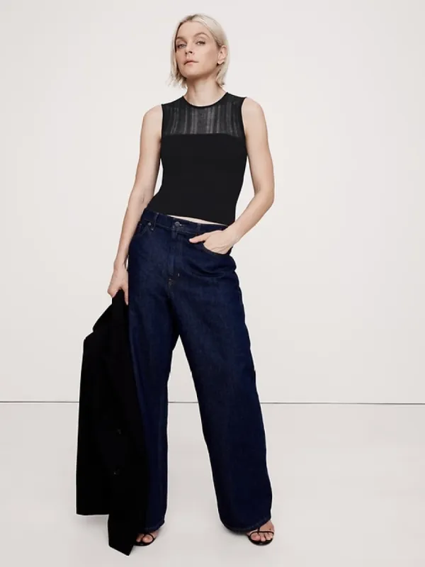 Sculpted Ribbed Top sold by Banana Republic