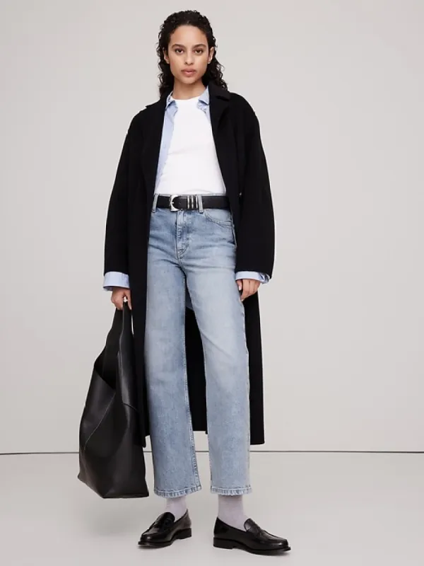 High-Rise Straight Ankle Jean sold by Banana Republic